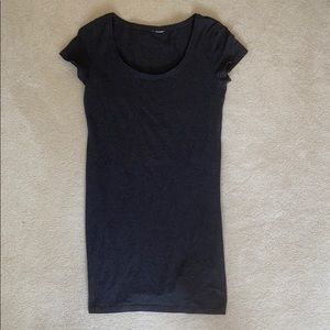 Gray, t-shirt dress